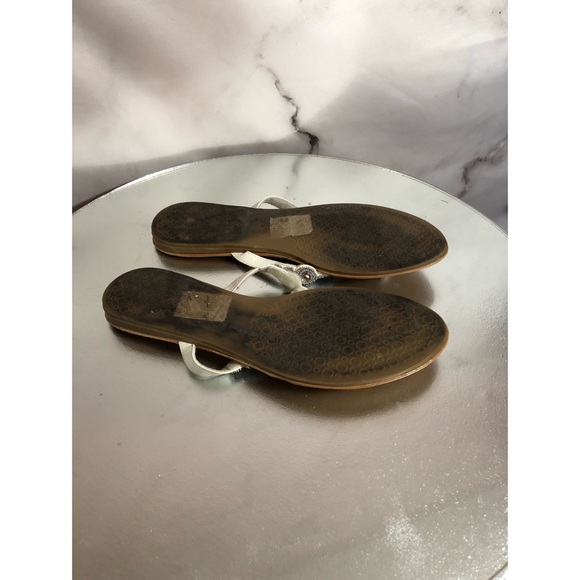 Capelli New York White Jeweled Flip Flops - Picture 2 of 2